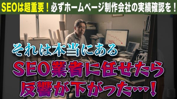 SEO業者に任せたら反響が下がった