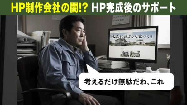 反響がないとHP放置になっていく