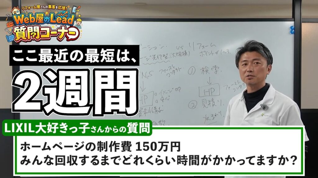 6.150万円の製作費回収